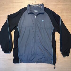 Nike vintage Men's Black and Gray Jacket xl